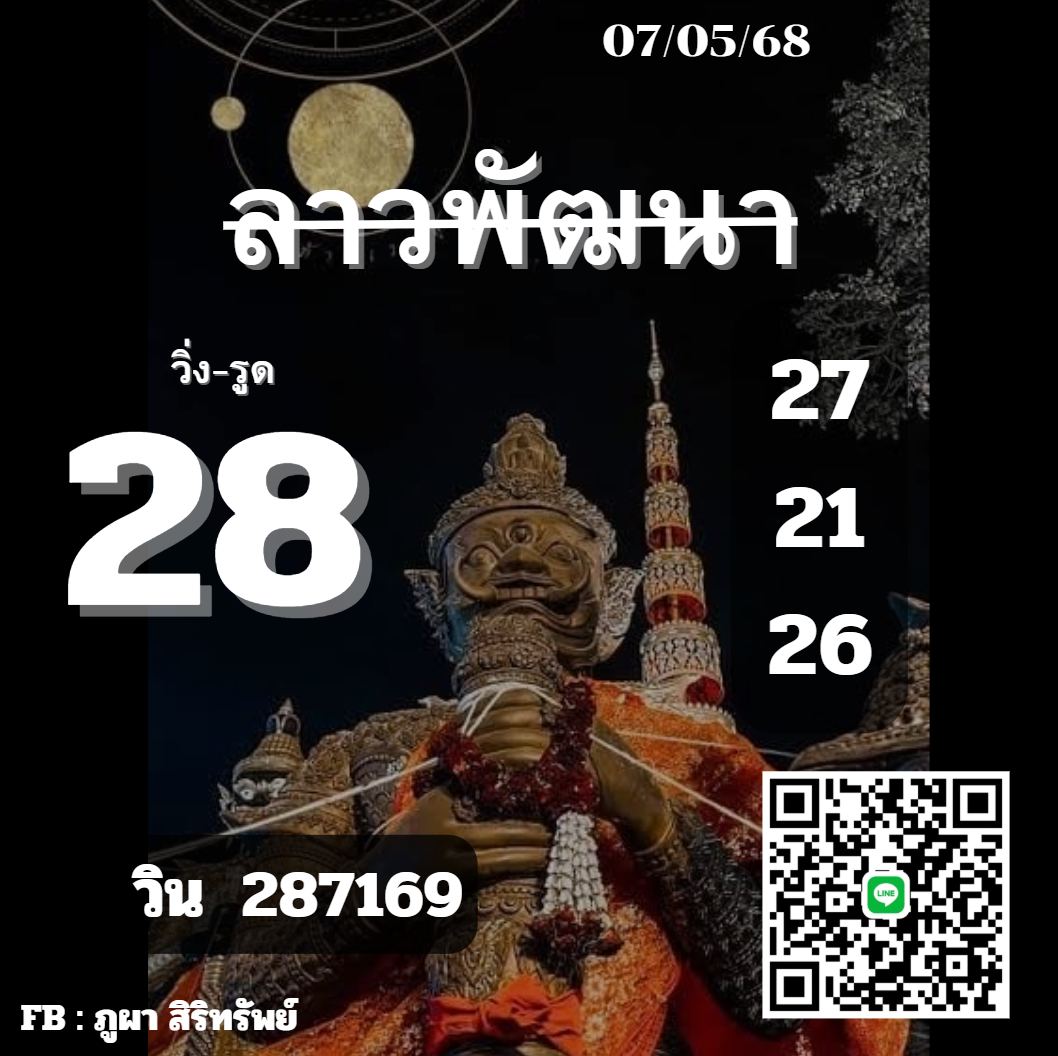 หวยลาว 7/5/68-4