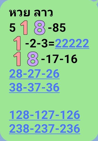 หวยลาว 9/5/68-4