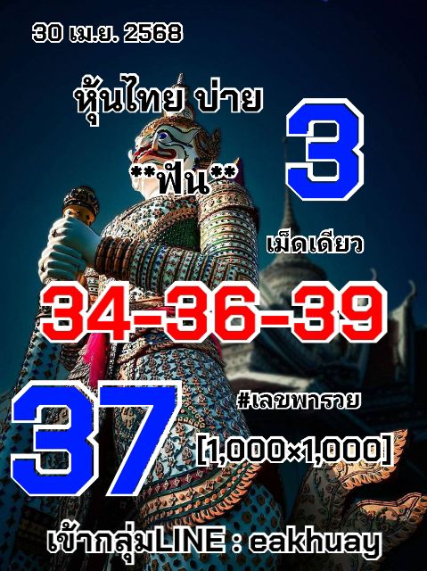 หวยหุ้น 30-4-68-6