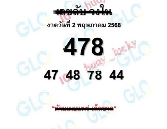 หวยลับเฉพาะวงใน 2/5/68