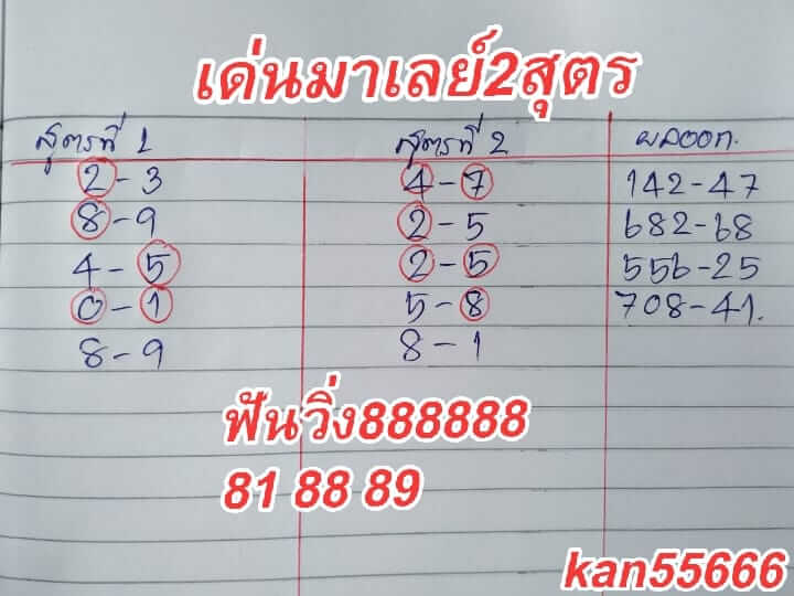 หวยมาเลย์ ชุดที่4 2