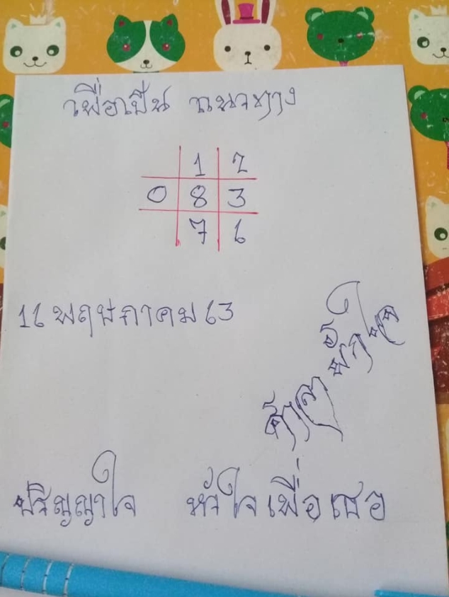 หวยศาลาพักใจ 16/5/63 ชุดที่ 1