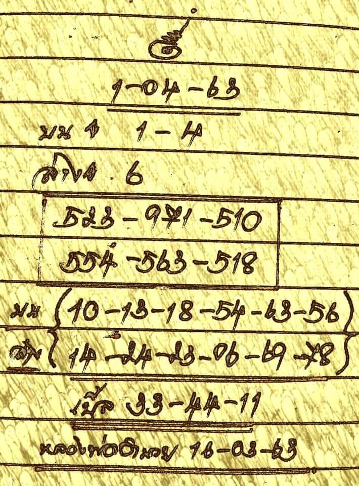 หวยหลวงพ่อเงิน 2/5/63