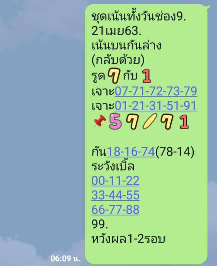 หวยหุ้น 21/4/63 แนวทางหุ้นไทยวันนี้ ชุดที่1