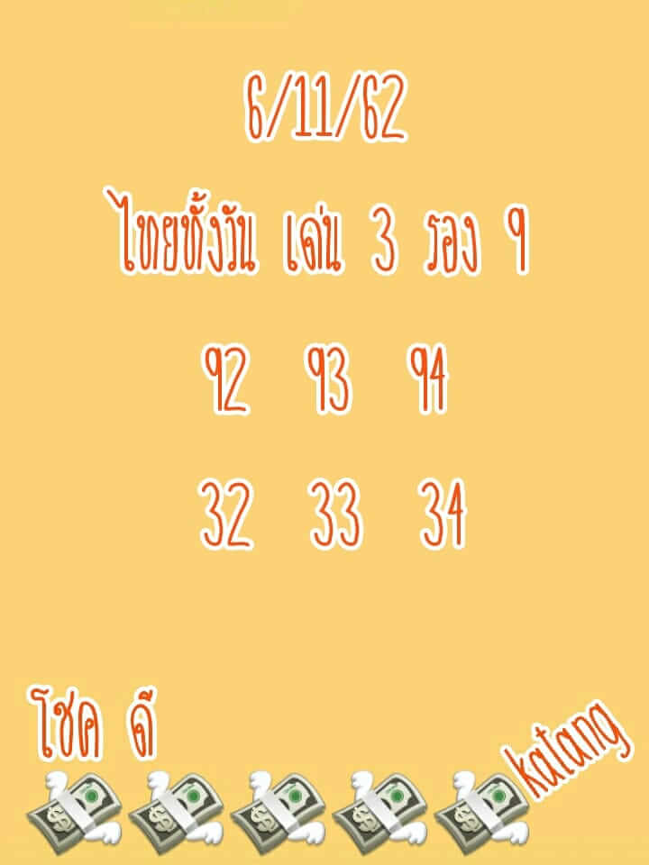 หวยหุ้น 6/11/62 แจกสูตรหวยหุ้นไทยงวดนี้ ชุดที่1