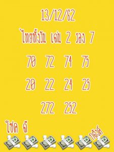 หวยหุ้น 13/12/62 สูตรเด็ดหวยหุ้น ชุดที่1