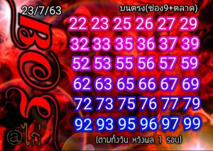 หวยหุ้น 23/7/63 ชุดที่ 1