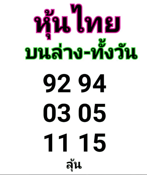 หวยหุ้น 28/8/63 ชุดที่ 5