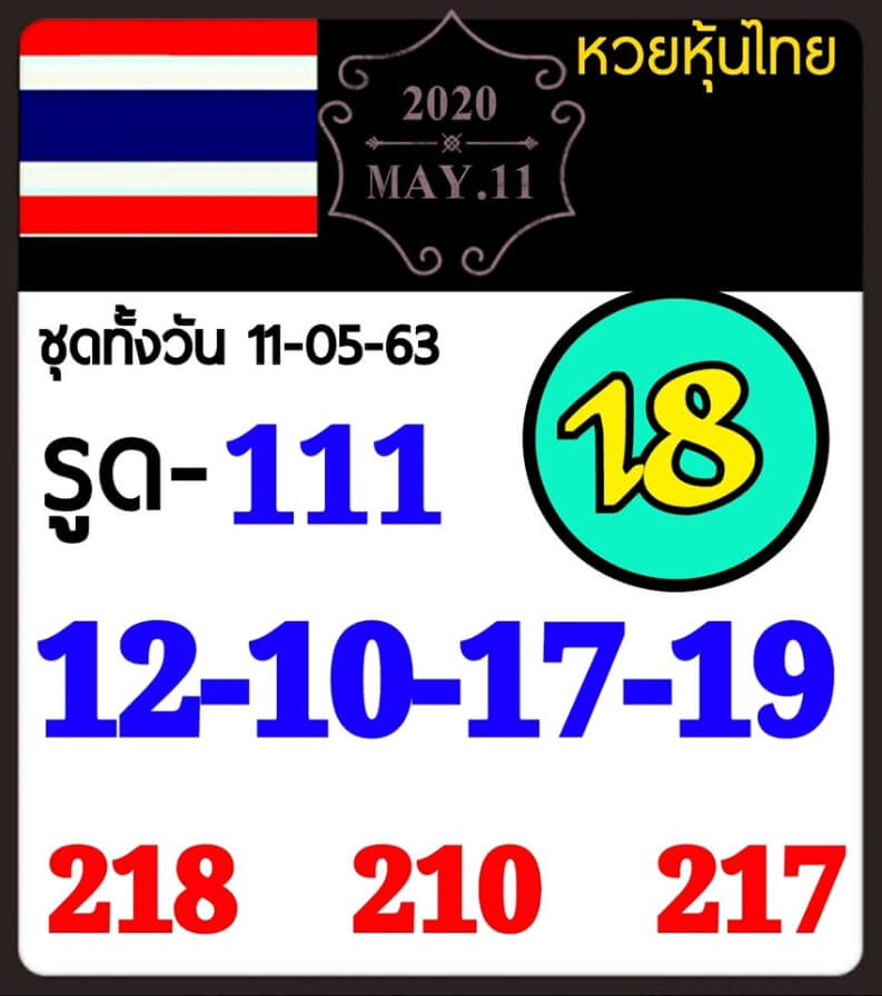 หวยหุ้น 11/5/63 ชุดที่ 5