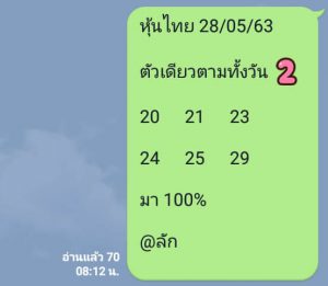 หวยหุ้น 28/5/63 ชุดที่ 6