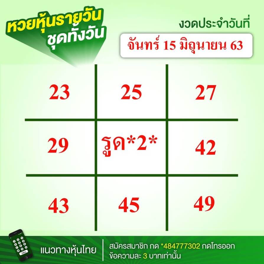 หวยหุ้น 15/6/63 ชุดที่ 10