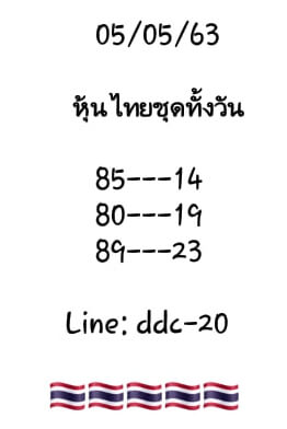 หวยหุ้น 5/5/63 ชุดที่ 10