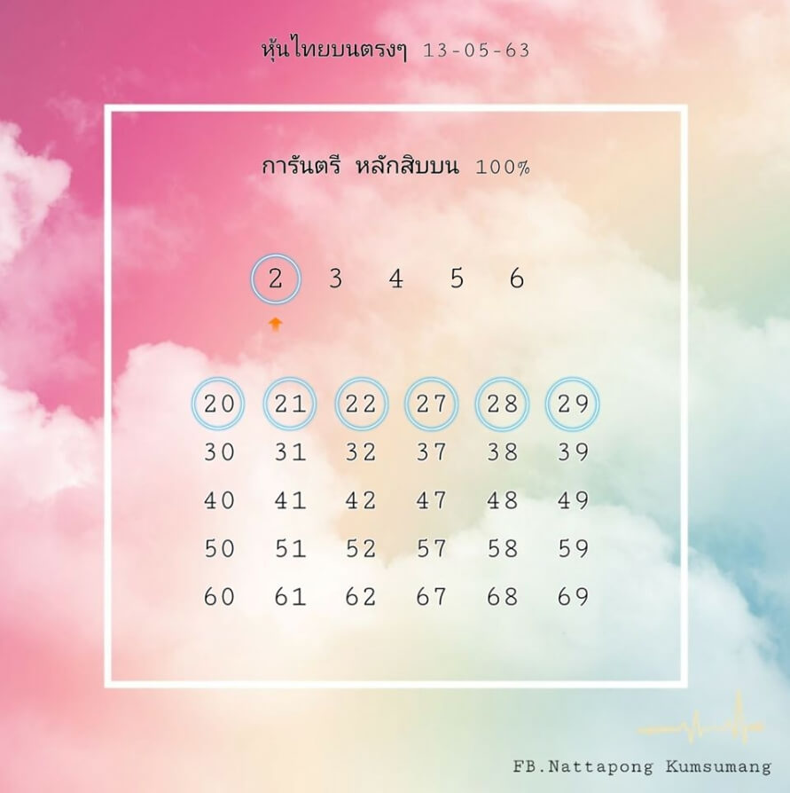 หวยหุ้น 13/5/63 ชุดที่ 8