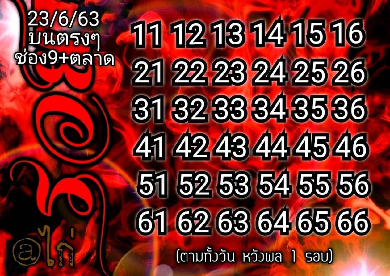 หวยหุ้น 23/6/63 ชุดที่ 4