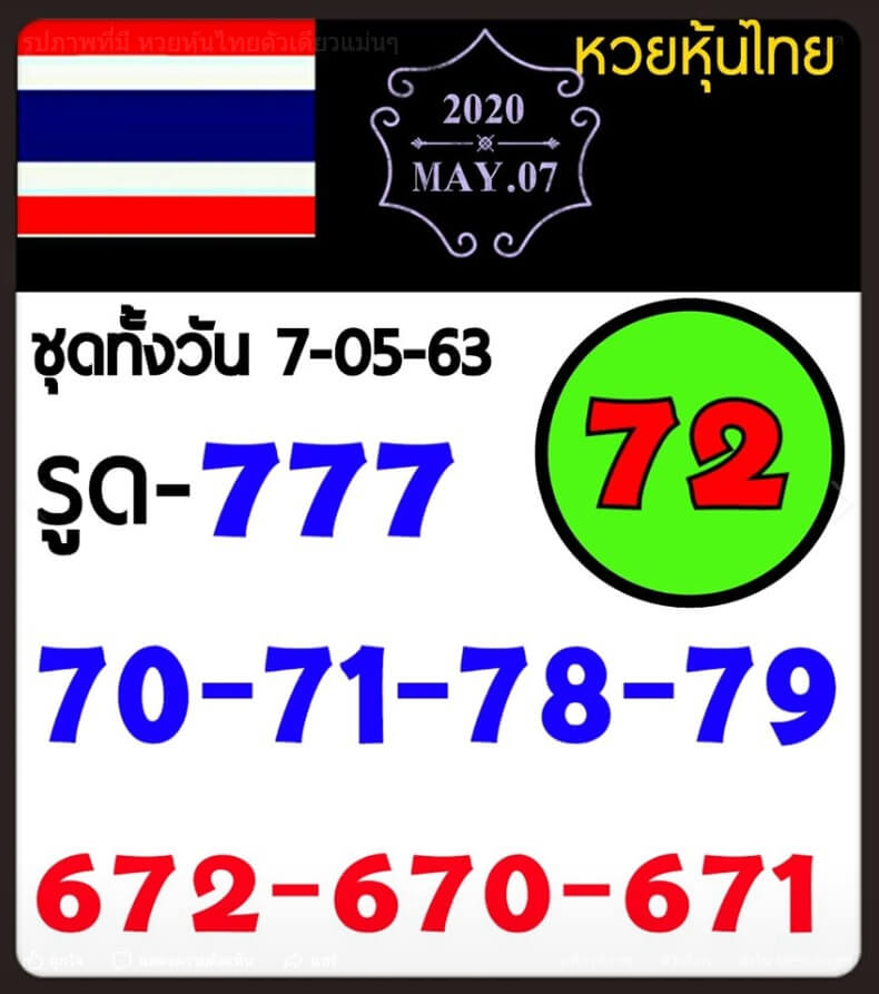 หวยหุ้น 7/5/63 ชุดที่ 5