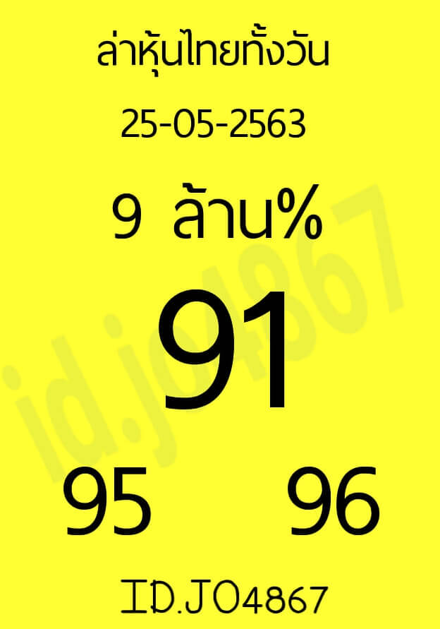 หวยหุ้น 25/5/63 ชุดที่ 7