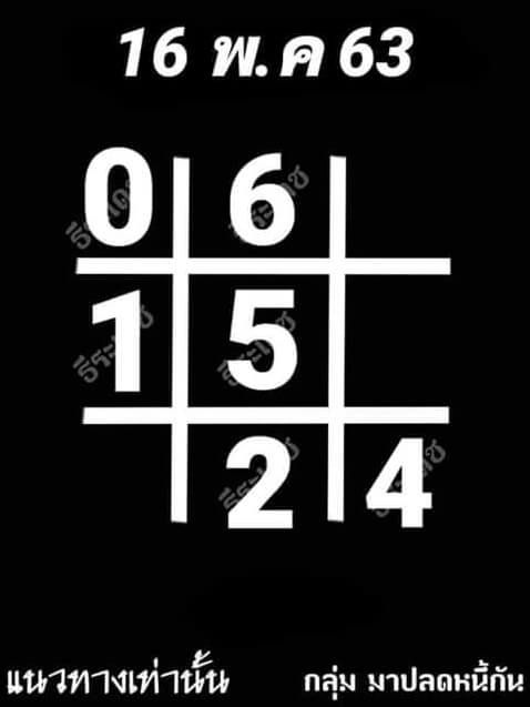 หวยอาจารย์ธีระเดช 16/5/63