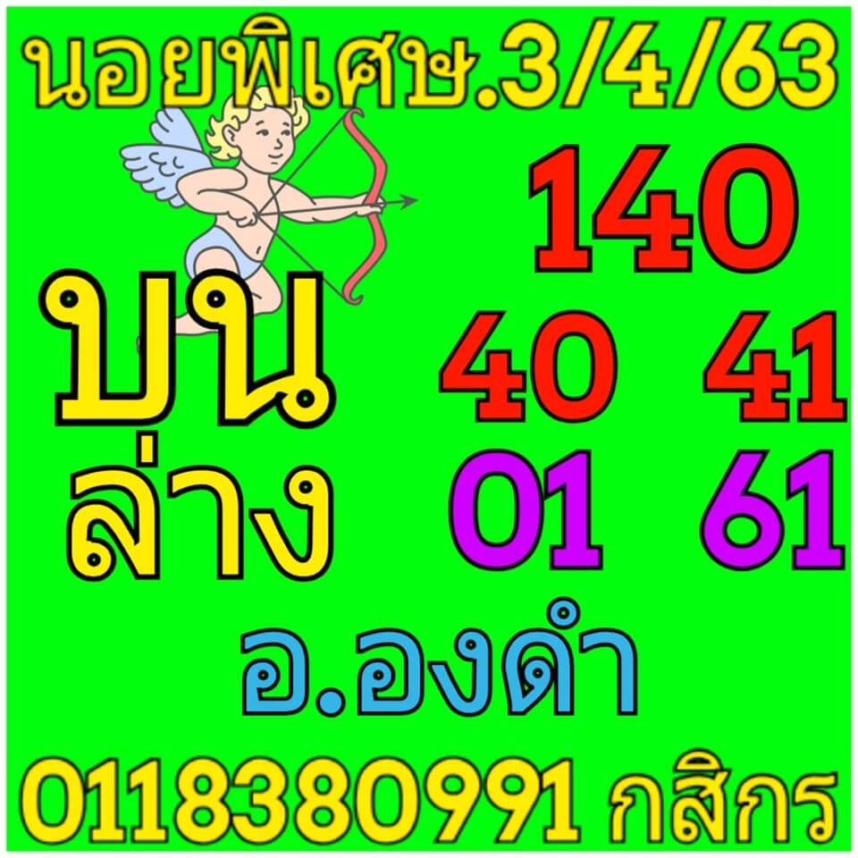 หวยฮานอย 3/4/63 เลขเด็ด มาแรง ชุดที่1