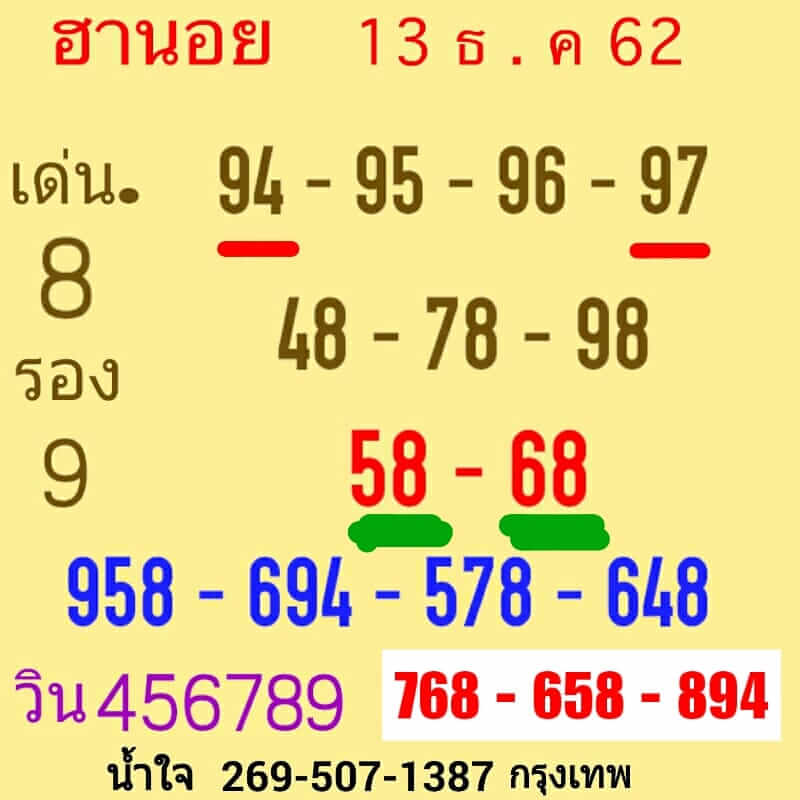 หวยฮานอย ชุดที่5 43