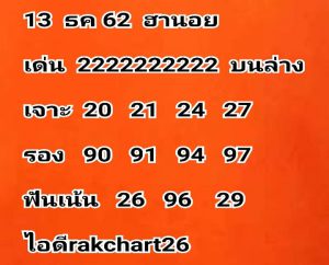หวยฮานอย ชุดที่6 43