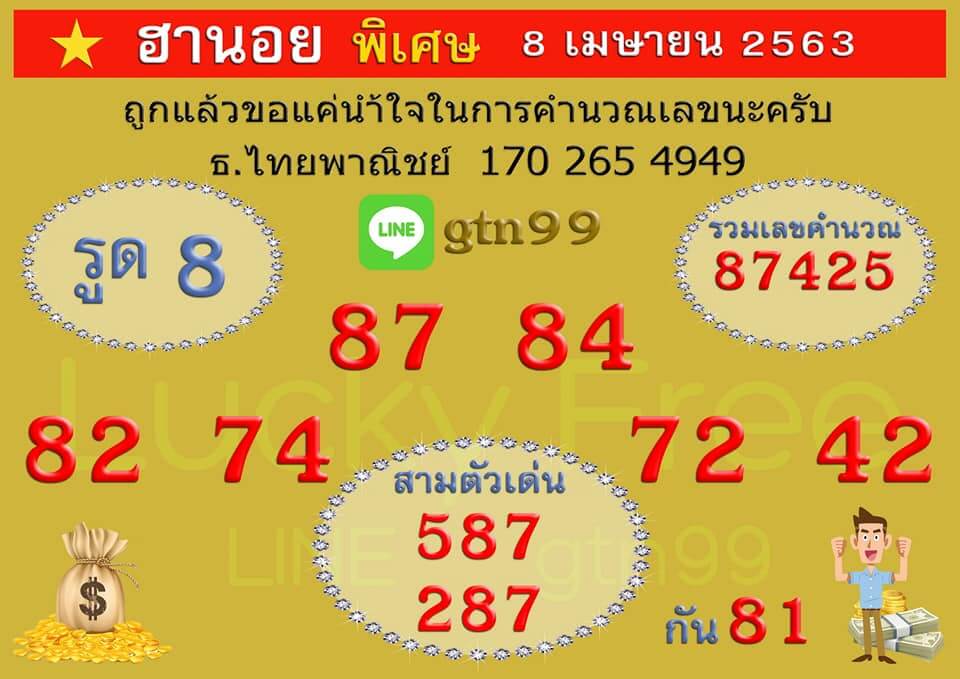 หวยฮานอย ชุดที่8 135