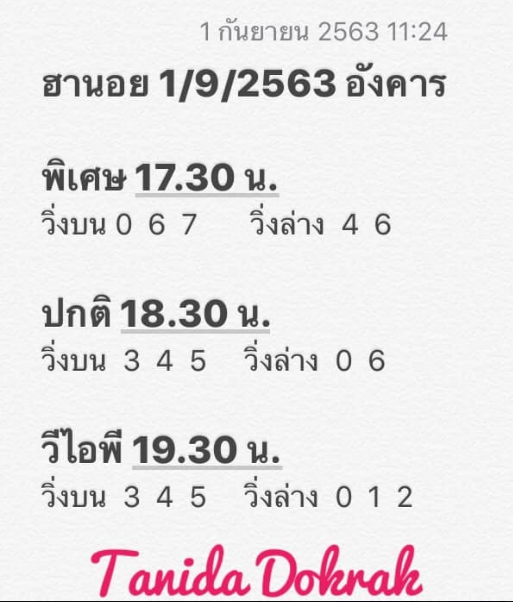 หวยฮานอย 1/9/63 ชุดที่ 5