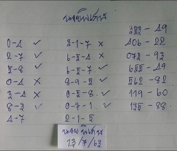 หวยฮานอย 13/7/63 ชุดที่ 8