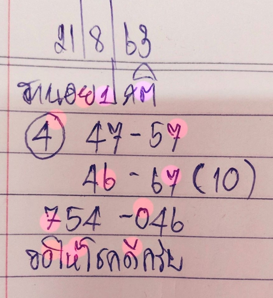 หวยฮานอย 21/8/63 ชุดที่ 9