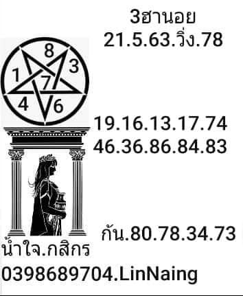 หวยฮานอย 21/5/63 ชุดที่ 7