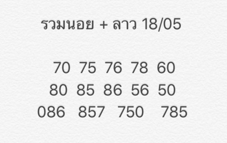 หวยฮานอย 18/5/63 ชุดที่ 8