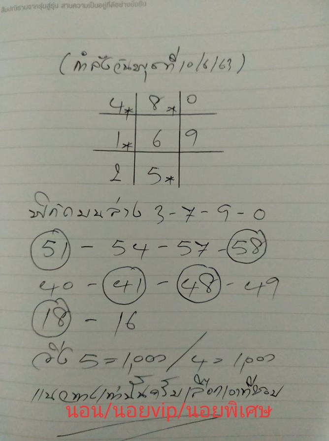 หวยฮานอย 11/6/63 ชุดที่ 8