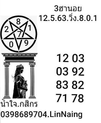 หวยฮานอย 12/5/63 ชุดที่ 6