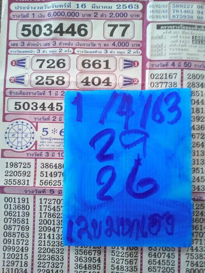 เลขต้นไม้ 2/5/63